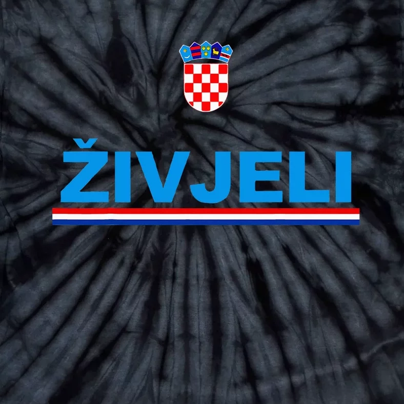 Zivjeli! Cheers In Croatian Funny Croatia Souvenir Tie-Dye T-Shirt