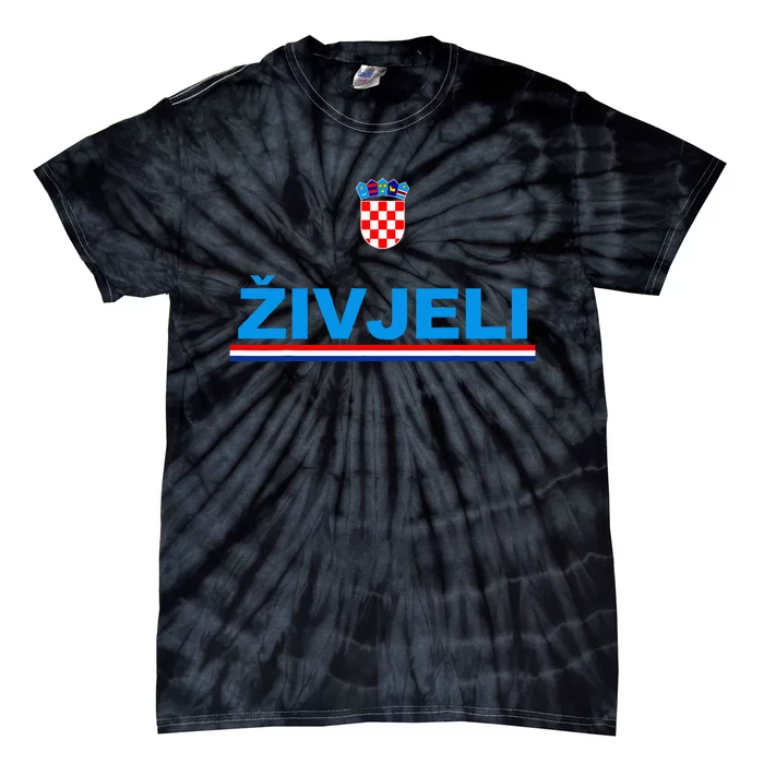 Zivjeli! Cheers In Croatian Funny Croatia Souvenir Tie-Dye T-Shirt