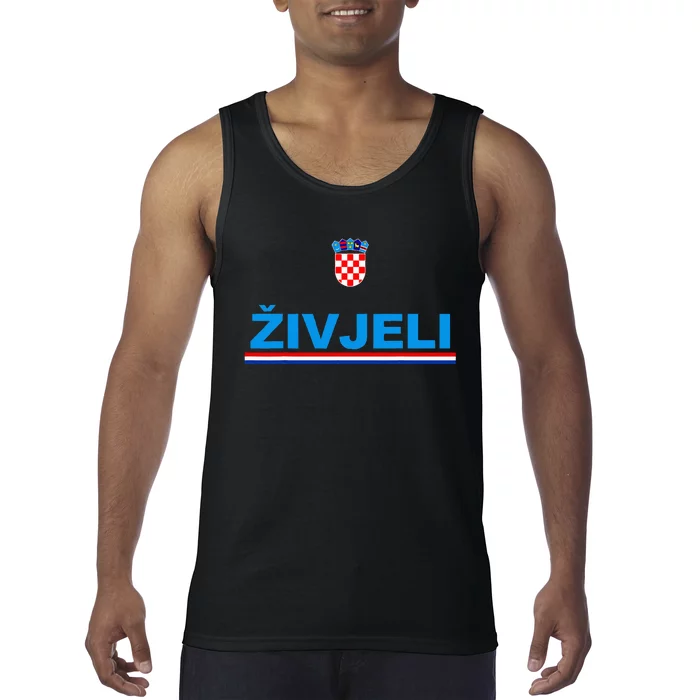 Zivjeli! Cheers In Croatian Funny Croatia Souvenir Tank Top