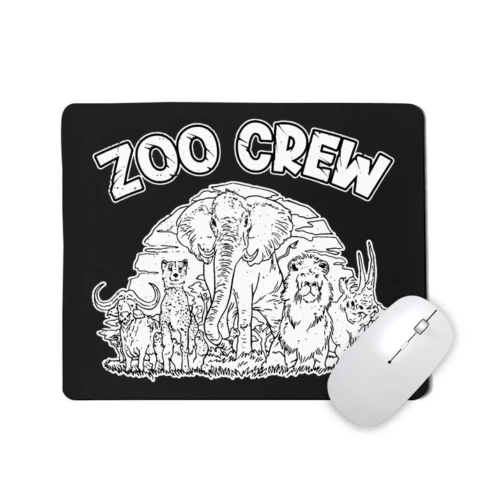 Zoo Crew Job Zookeepping Zookeeper Zoo Keeper Keeping Mousepad