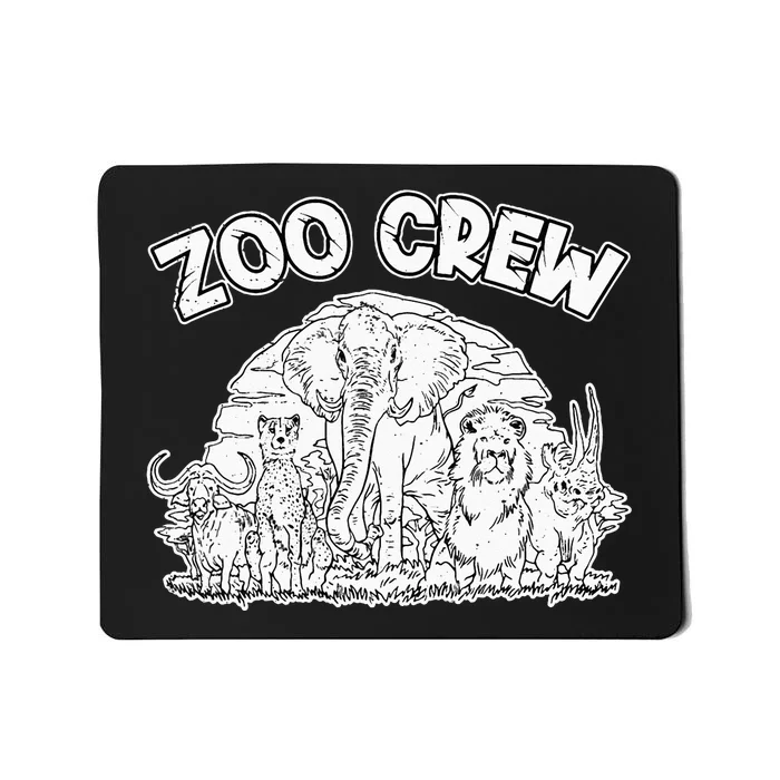 Zoo Crew Job Zookeepping Zookeeper Zoo Keeper Keeping Mousepad