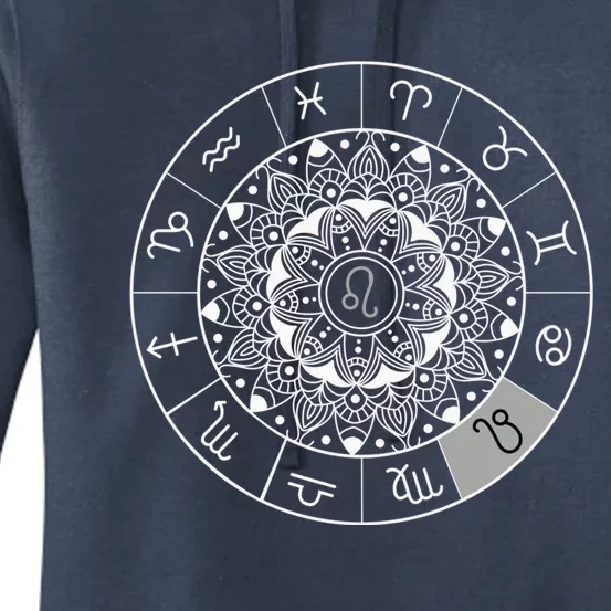 Zodiac Calendar Leo Star Sign Dala Astrology Gift Women's Pullover Hoodie