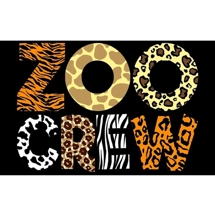 Zoo Crew Leopard Animals Print Zookeeper Zoological Garden Bumper Sticker