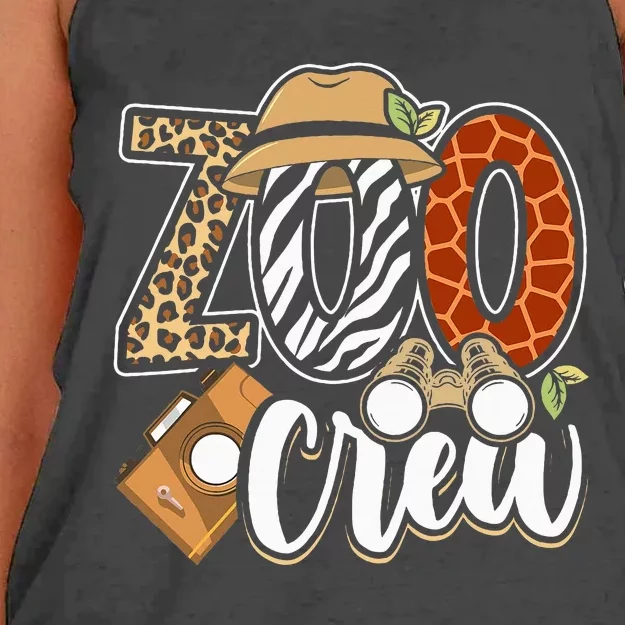 Zoo Crew Leonard Safari Animal Kingdom Zoo Keeper Women's Knotted Racerback Tank