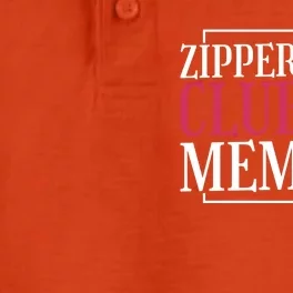 Zipper Club Member Open Heart Bypass Surgery Cute Gift Dry Zone Grid Performance Polo