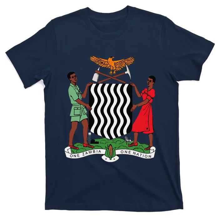 Zambian Coat Of Arms Zambia Emblem Symbol T-Shirt