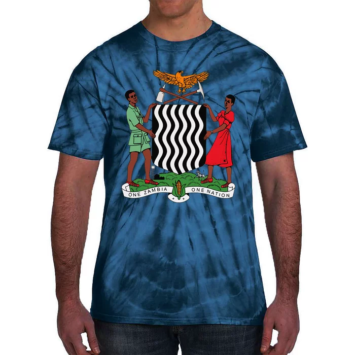 Zambian Coat Of Arms Zambia Emblem Symbol Tie-Dye T-Shirt