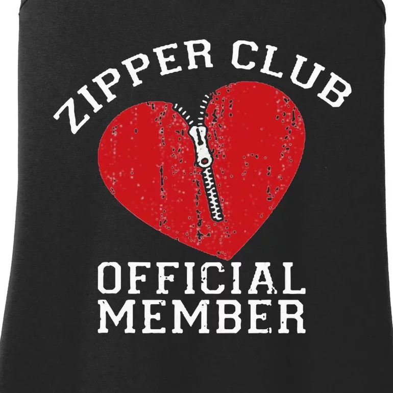 Zipper Club Open Heart Surgery Recovery Novelty Ladies Essential Tank