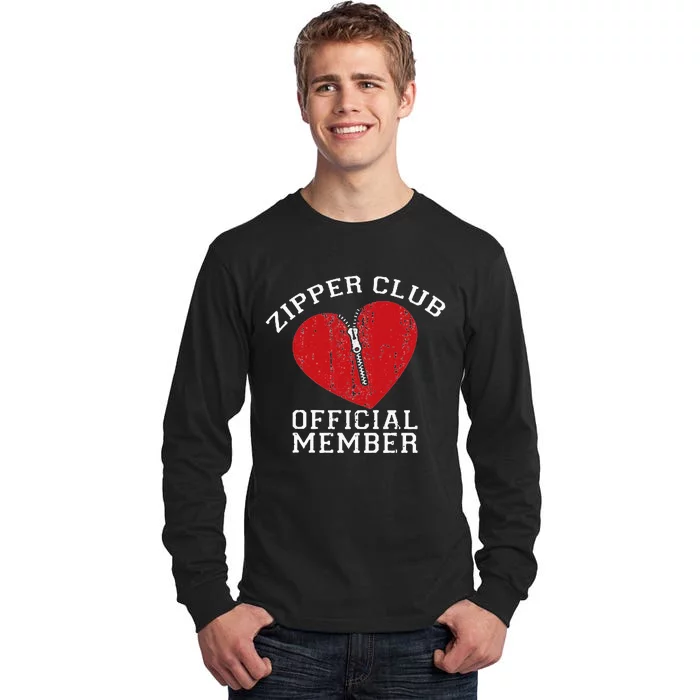 Zipper Club Open Heart Surgery Recovery Novelty Tall Long Sleeve T-Shirt