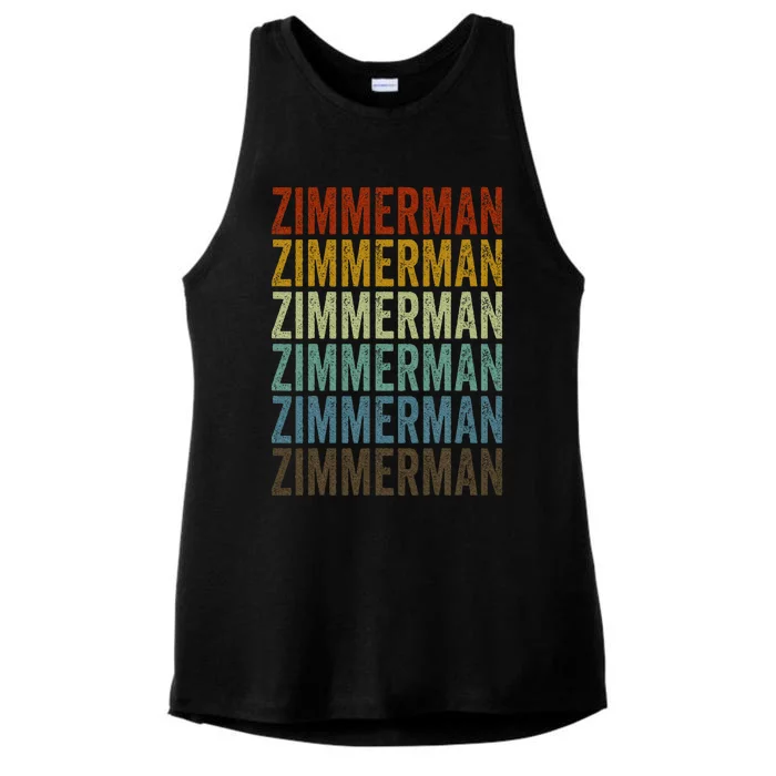 Zimmerman City Retro Ladies Tri-Blend Wicking Tank