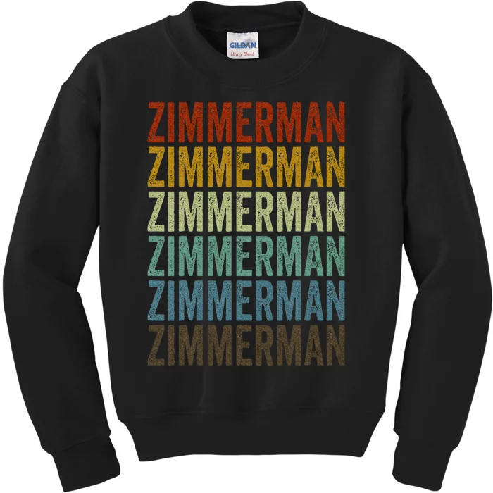 Zimmerman City Retro Kids Sweatshirt