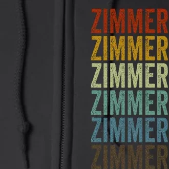 Zimmerman City Retro Full Zip Hoodie