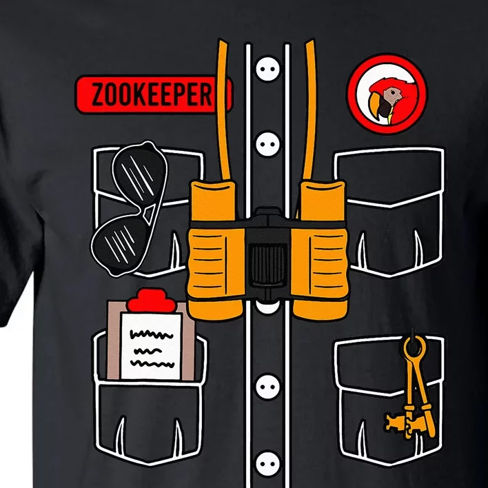 Zookeeper Costume Safari Wildlife Animal Keeper Zoo Gift Tall T-Shirt