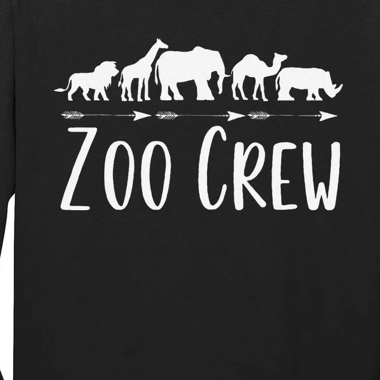 Zoo Crew Safari Animals Or Adults Zoo Group Teacher Tall Long Sleeve T-Shirt