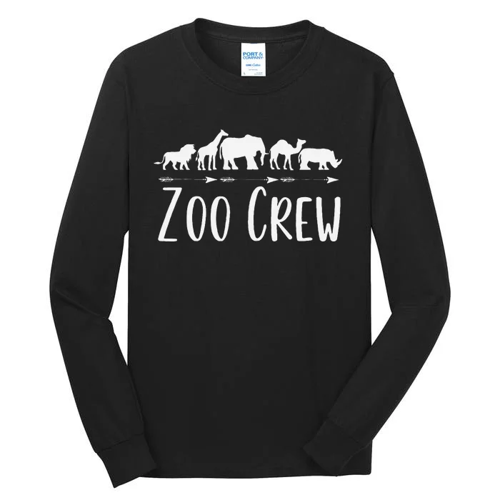 Zoo Crew Safari Animals Or Adults Zoo Group Teacher Tall Long Sleeve T-Shirt