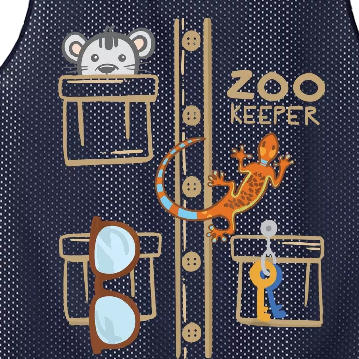 Zookeeper Costume Shirts Halloween Jungle Explorer Mesh Reversible Basketball Jersey Tank