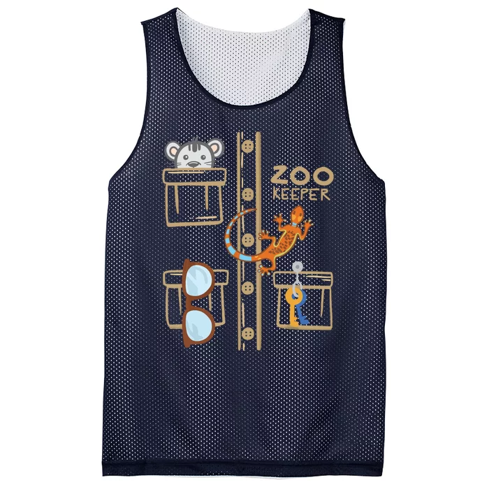 Zookeeper Costume Shirts Halloween Jungle Explorer Mesh Reversible Basketball Jersey Tank