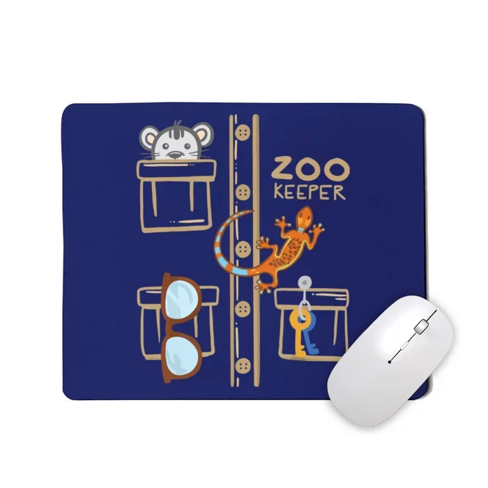 Zookeeper Costume Shirts Halloween Jungle Explorer Mousepad