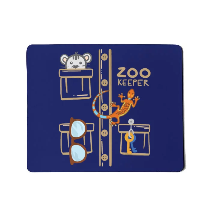 Zookeeper Costume Shirts Halloween Jungle Explorer Mousepad