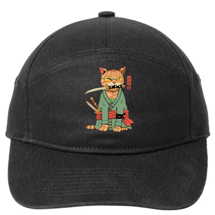 Zoro Cat Warrior 7-Panel Snapback Hat