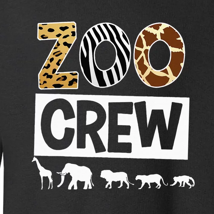 Zoo Crew Zookeeper Safari Wildlife Animal Lover Costume Toddler Sweatshirt