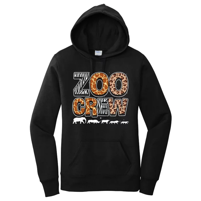 Zoo Crew Zookeeper Costume Wild Print African Animal Keeper Women's Pullover Hoodie