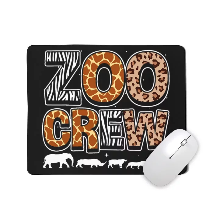 Zoo Crew Zookeeper Costume Wild Print African Animal Keeper Mousepad