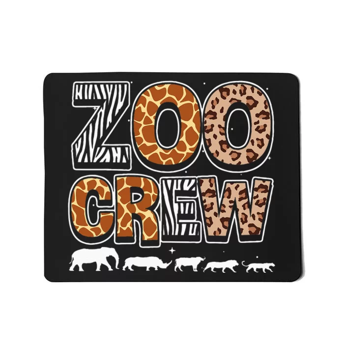 Zoo Crew Zookeeper Costume Wild Print African Animal Keeper Mousepad