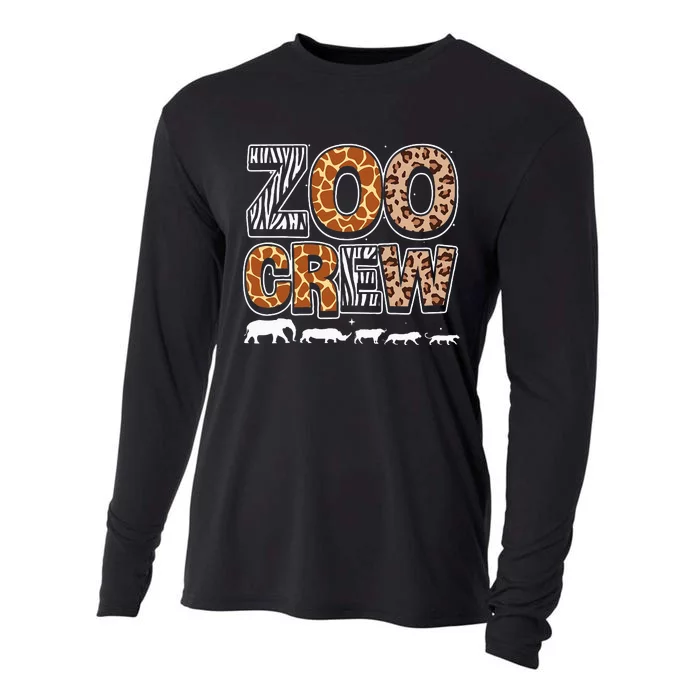 Zoo Crew Zookeeper Costume Wild Print African Animal Keeper Cooling Performance Long Sleeve Crew