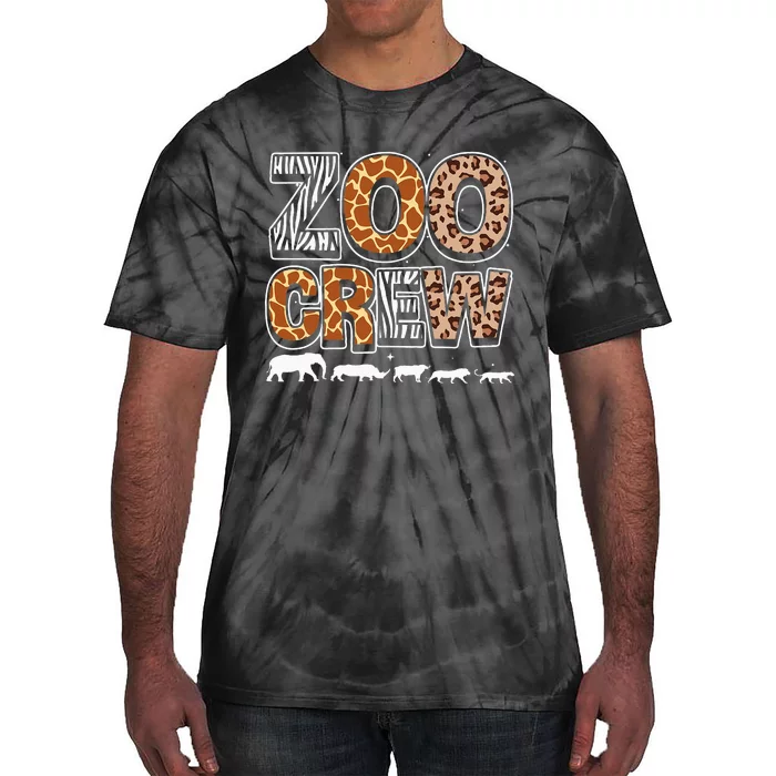 Zoo Crew Zookeeper Costume Wild Print African Animal Keeper Tie-Dye T-Shirt