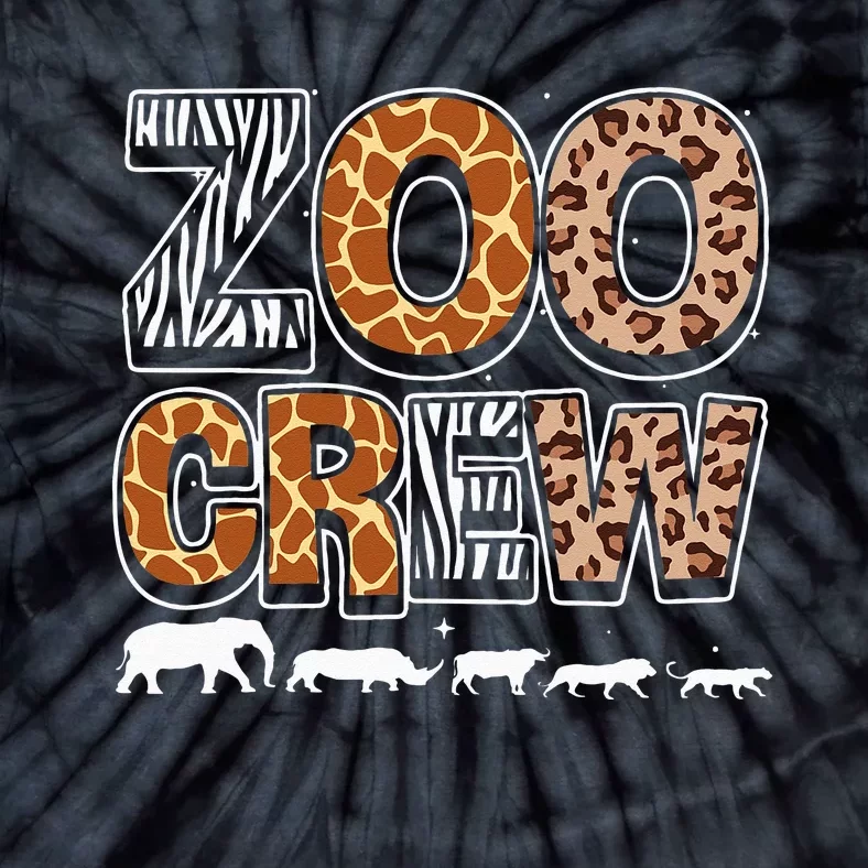 Zoo Crew Zookeeper Costume Wild Print African Animal Keeper Tie-Dye T-Shirt