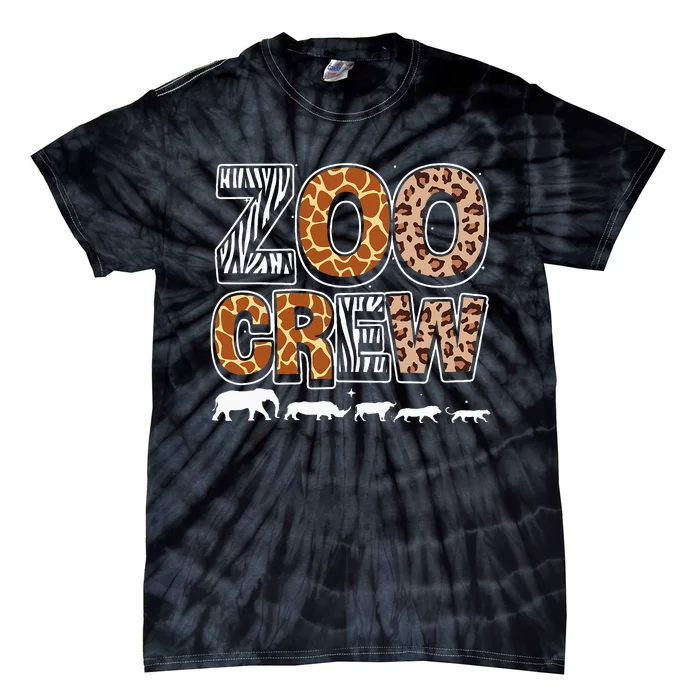 Zoo Crew Zookeeper Costume Wild Print African Animal Keeper Tie-Dye T-Shirt