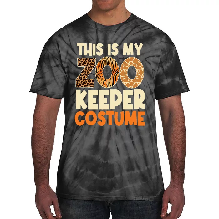 Zookeeper Costume Zoogoer Zoo Garden Animal Lover Keeper Tie-Dye T-Shirt