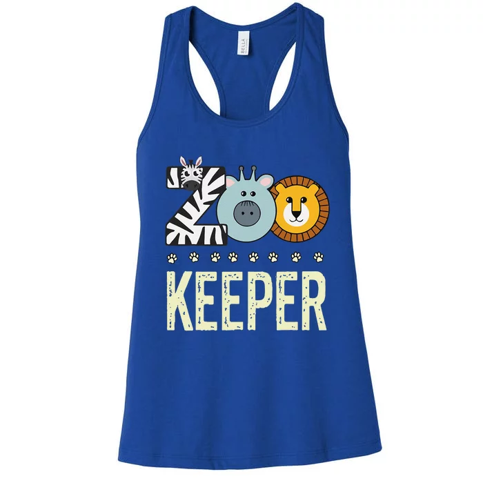 Zookeeper Costume Zoo Animal Safari Zoo Keeper Women's Racerback Tank