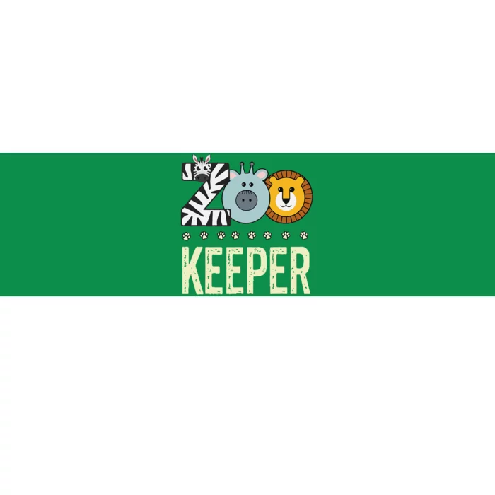 Zookeeper Costume Zoo Animal Safari Zoo Keeper Bumper Sticker