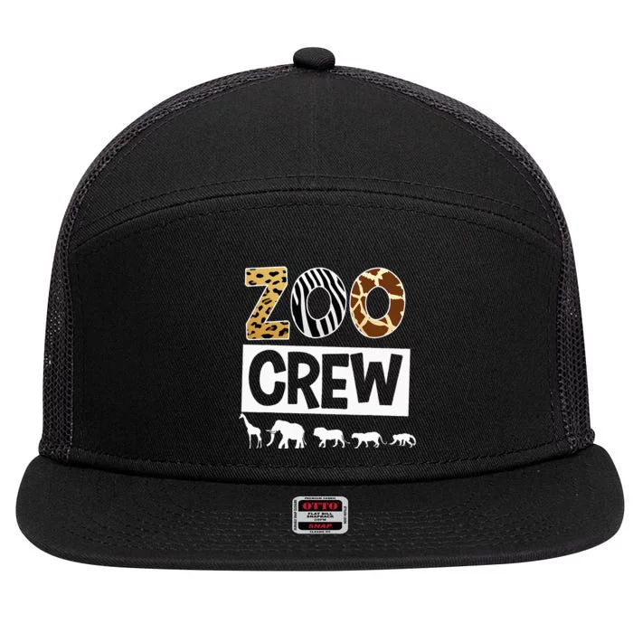 Zoo Crew Zookeeper Safari Wildlife Animal Lover Costume 7 Panel Mesh Trucker Snapback Hat