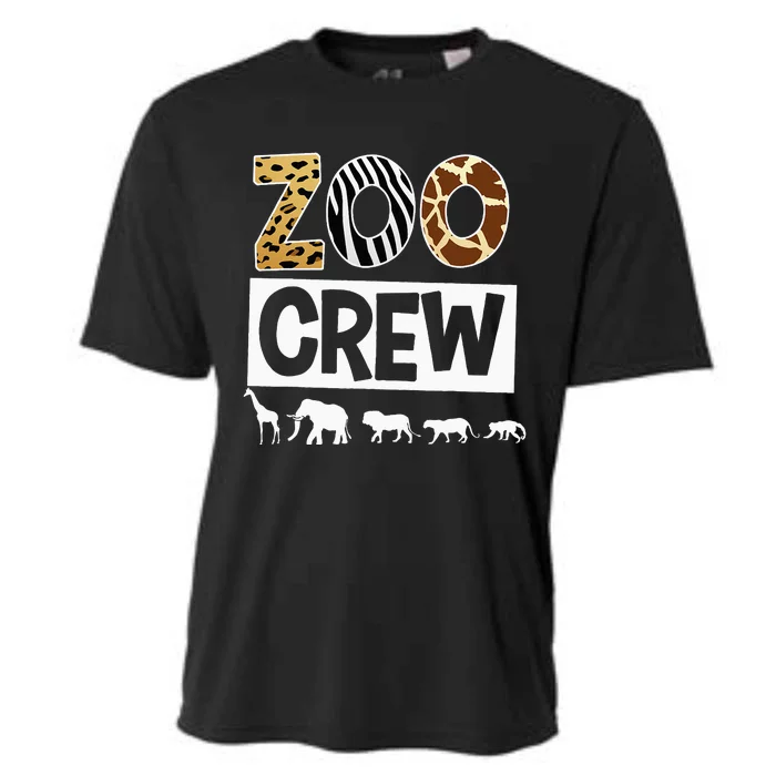 Zoo Crew Zookeeper Safari Wildlife Animal Lover Costume Cooling Performance Crew T-Shirt