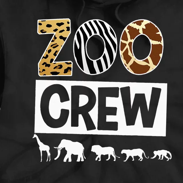 Zoo Crew Zookeeper Safari Wildlife Animal Lover Costume Tie Dye Hoodie