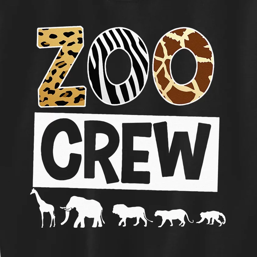 Zoo Crew Zookeeper Safari Wildlife Animal Lover Costume Kids Sweatshirt