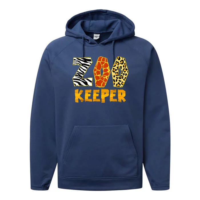 Zookeeper Costume Zoo Keeper African Safari Trip Zebra Performance Fleece Hoodie