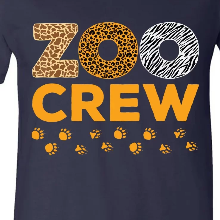 Zoo Crew Zookeeper Costume Safari Wildlife Animal Lover V-Neck T-Shirt