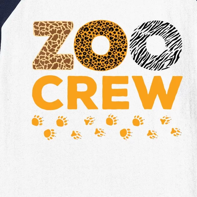 Zoo Crew Zookeeper Costume Safari Wildlife Animal Lover Baseball Sleeve Shirt