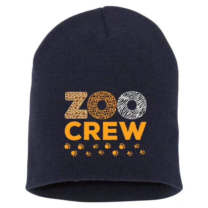 Zoo Crew Zookeeper Costume Safari Wildlife Animal Lover Short Acrylic Beanie