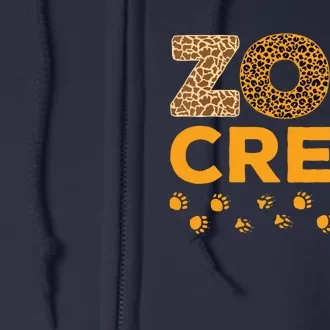 Zoo Crew Zookeeper Costume Safari Wildlife Animal Lover Full Zip Hoodie