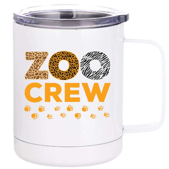 Zoo Crew Zookeeper Costume Safari Wildlife Animal Lover Front & Back 12oz Stainless Steel Tumbler Cup