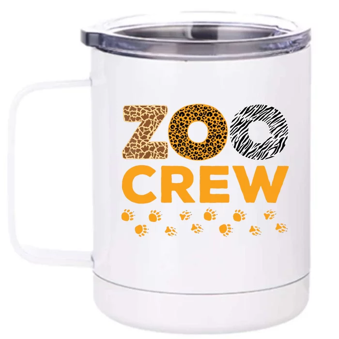 Zoo Crew Zookeeper Costume Safari Wildlife Animal Lover Front & Back 12oz Stainless Steel Tumbler Cup