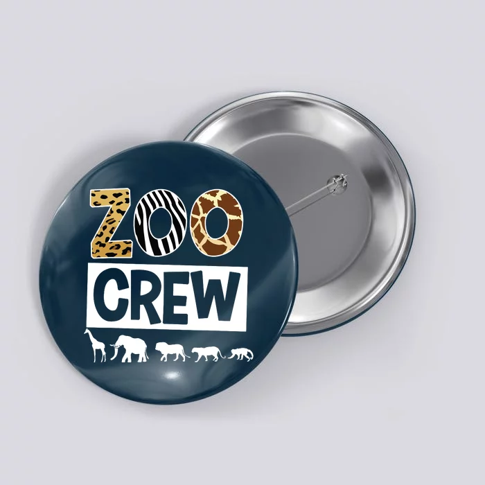 Zoo Crew Zookeeper Safari Wildlife Animal Lover Costume Button