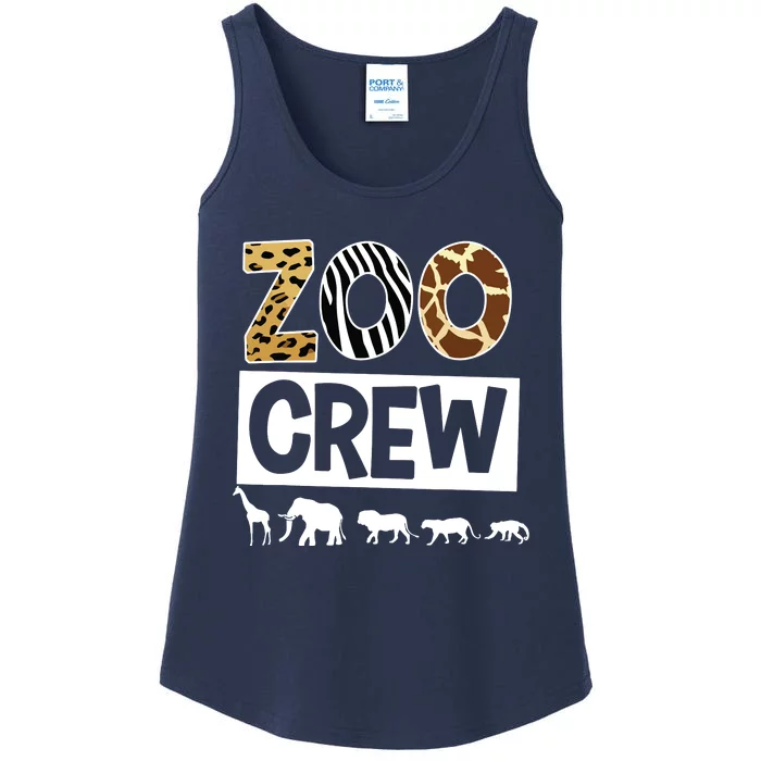 Zoo Crew Zookeeper Safari Wildlife Animal Lover Costume Ladies Essential Tank