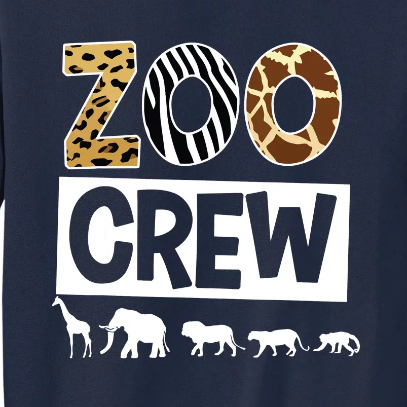 Zoo Crew Zookeeper Safari Wildlife Animal Lover Costume Tall Sweatshirt