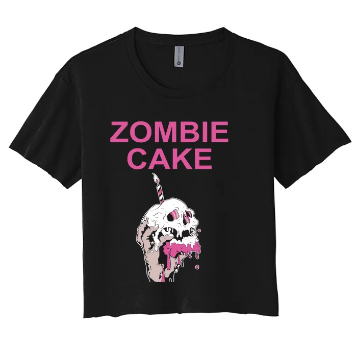 Zombie Cake Women's Crop Top Tee